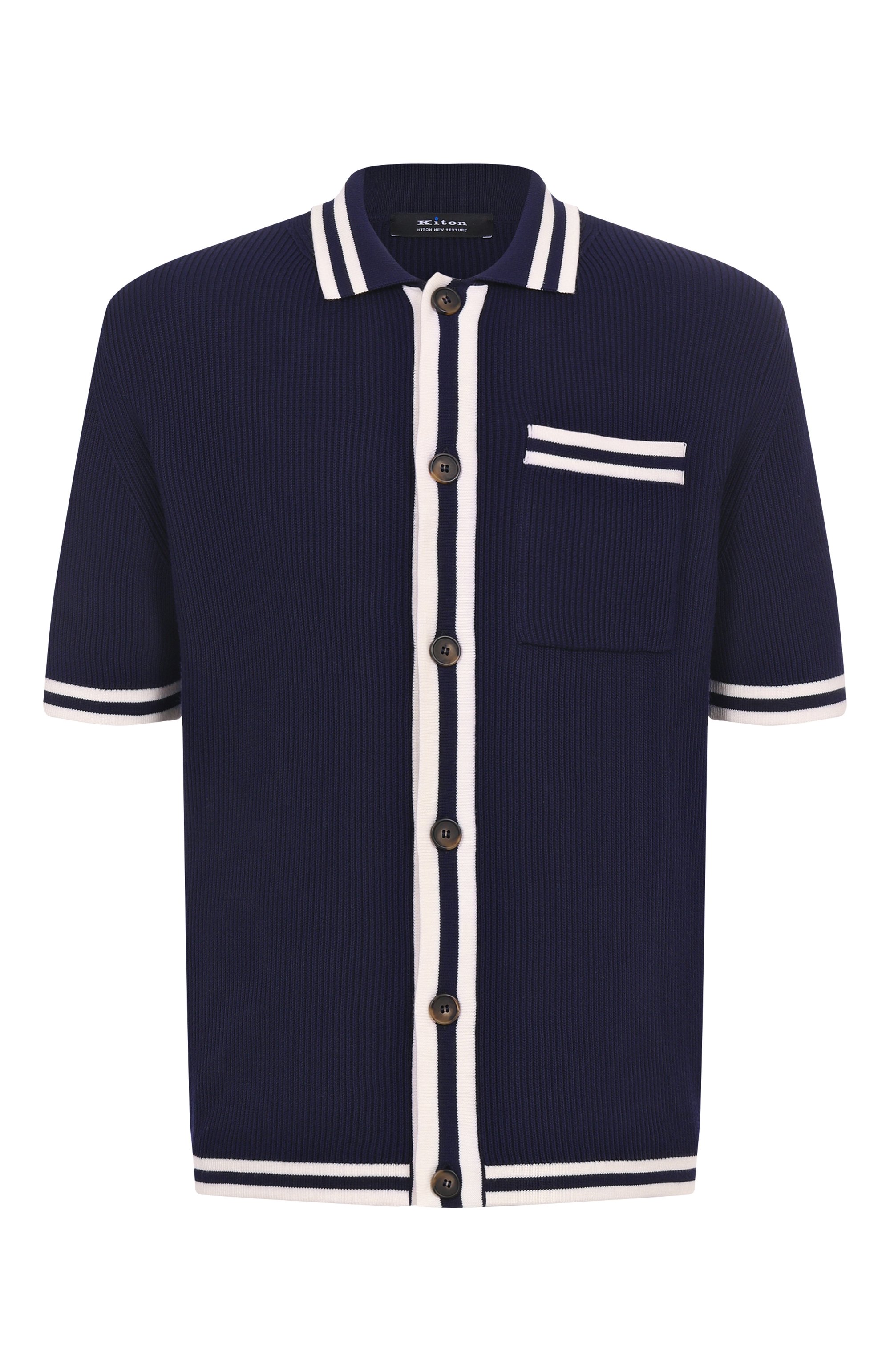 Хлопковая рубашка KITON, арт. UMM064403, фото 1