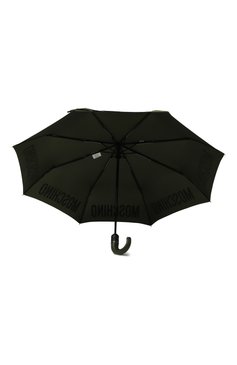 Мужской складной зонт MOSCHINO хаки цвета, арт. 8064-0PENCL0SE | Фото 3 (Материал сплава: Проставлено; Материал: Текстиль, Металл, Синтетический материал; Нос: Не проставлено)