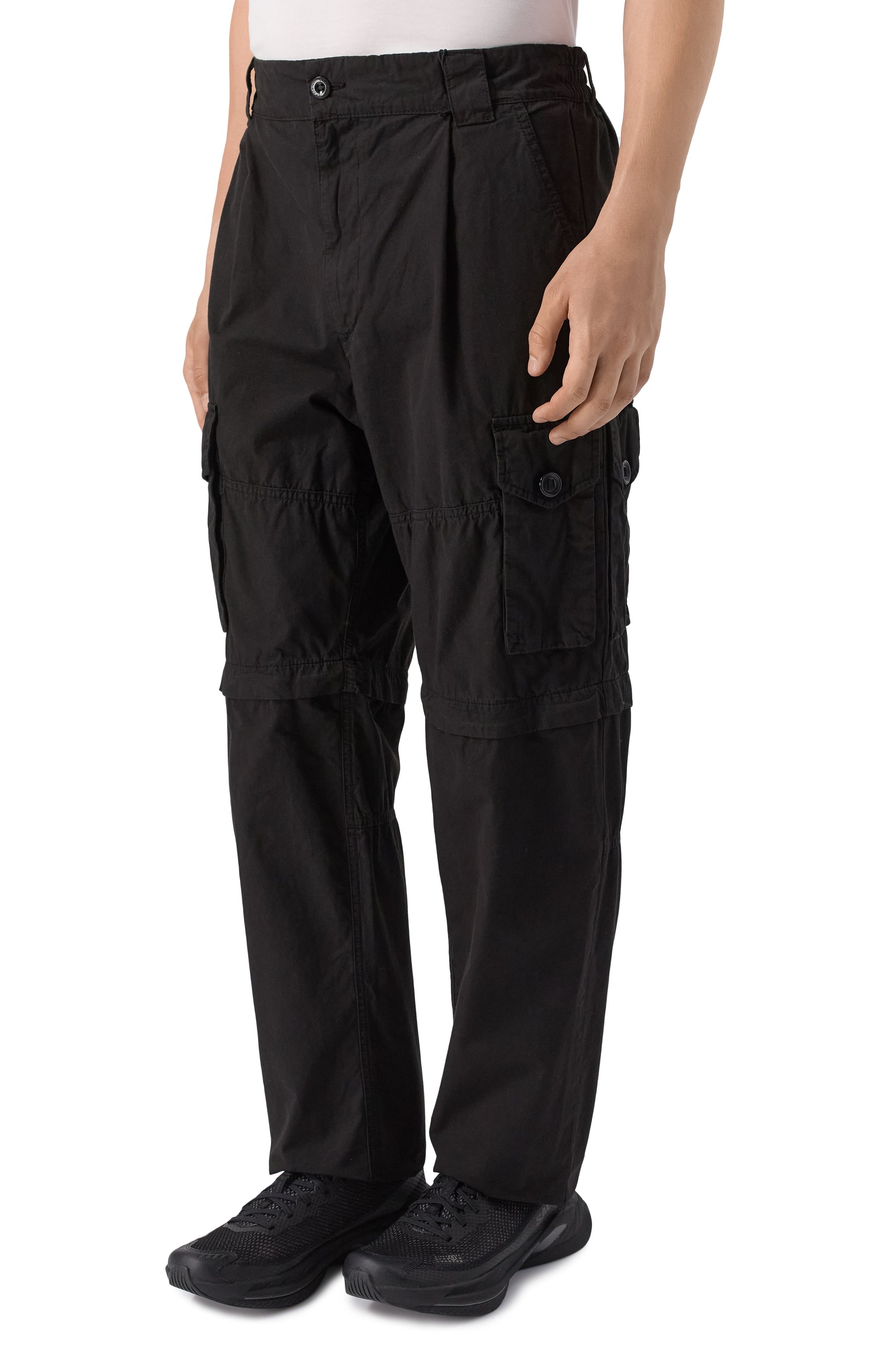 Хлопковые брюки-шорты C.P. COMPANY, арт. 18CMPA115A006475G, фото 3