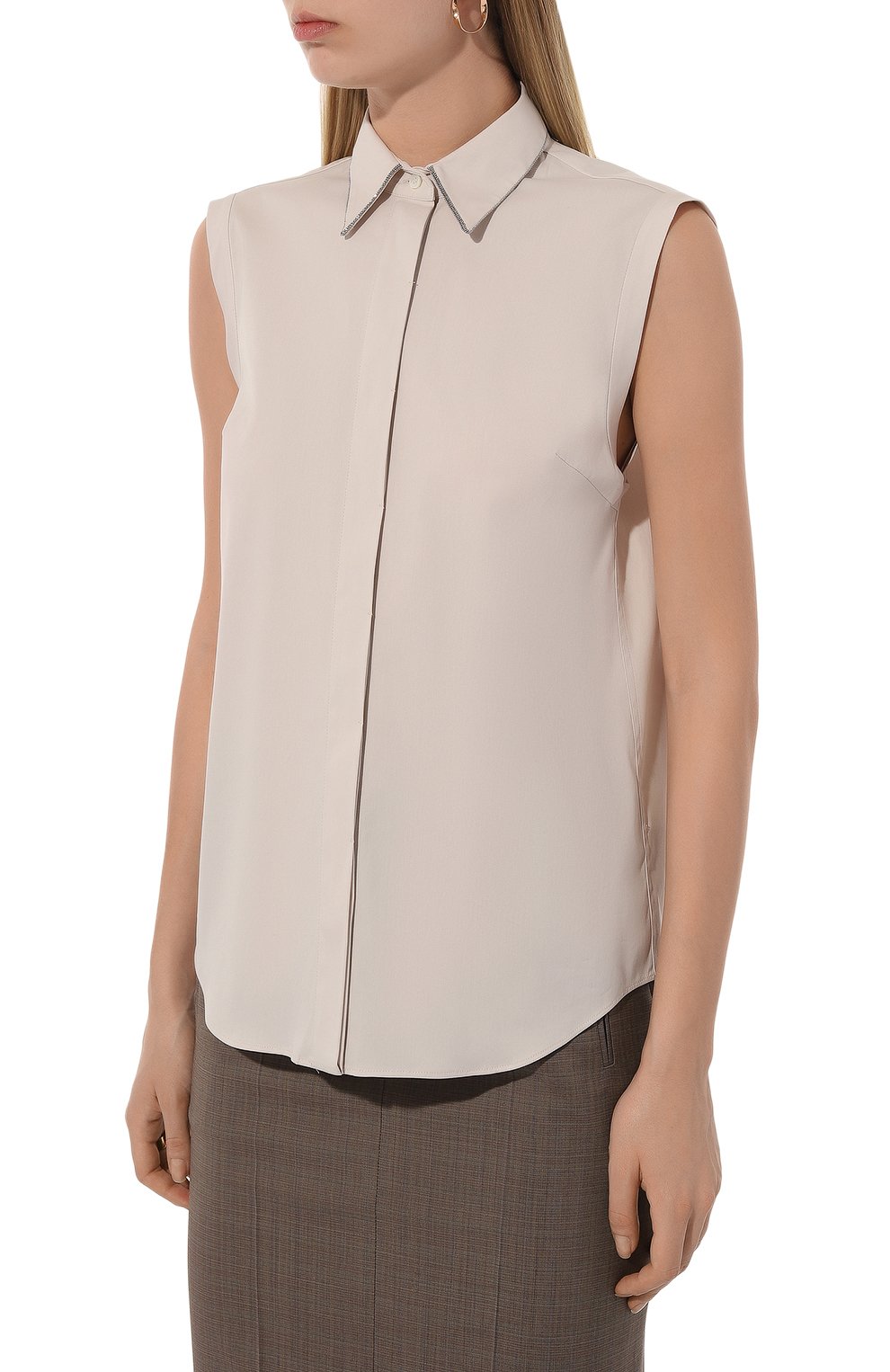 Хлопковая рубашка BRUNELLO CUCINELLI, арт. M0091MA616, фото 3