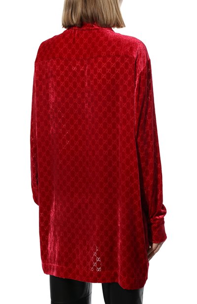 Бархатная рубашка GUCCI, арт. 664669/ZAHGE, фото 4