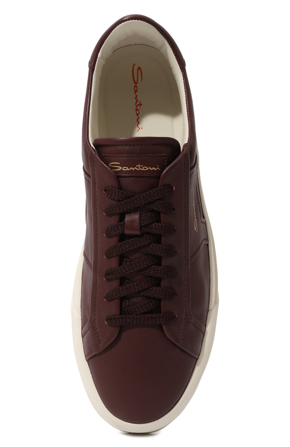 Кожаные кеды gloria SANTONI, арт. MBGT21779PNNGSL7I20, фото 6