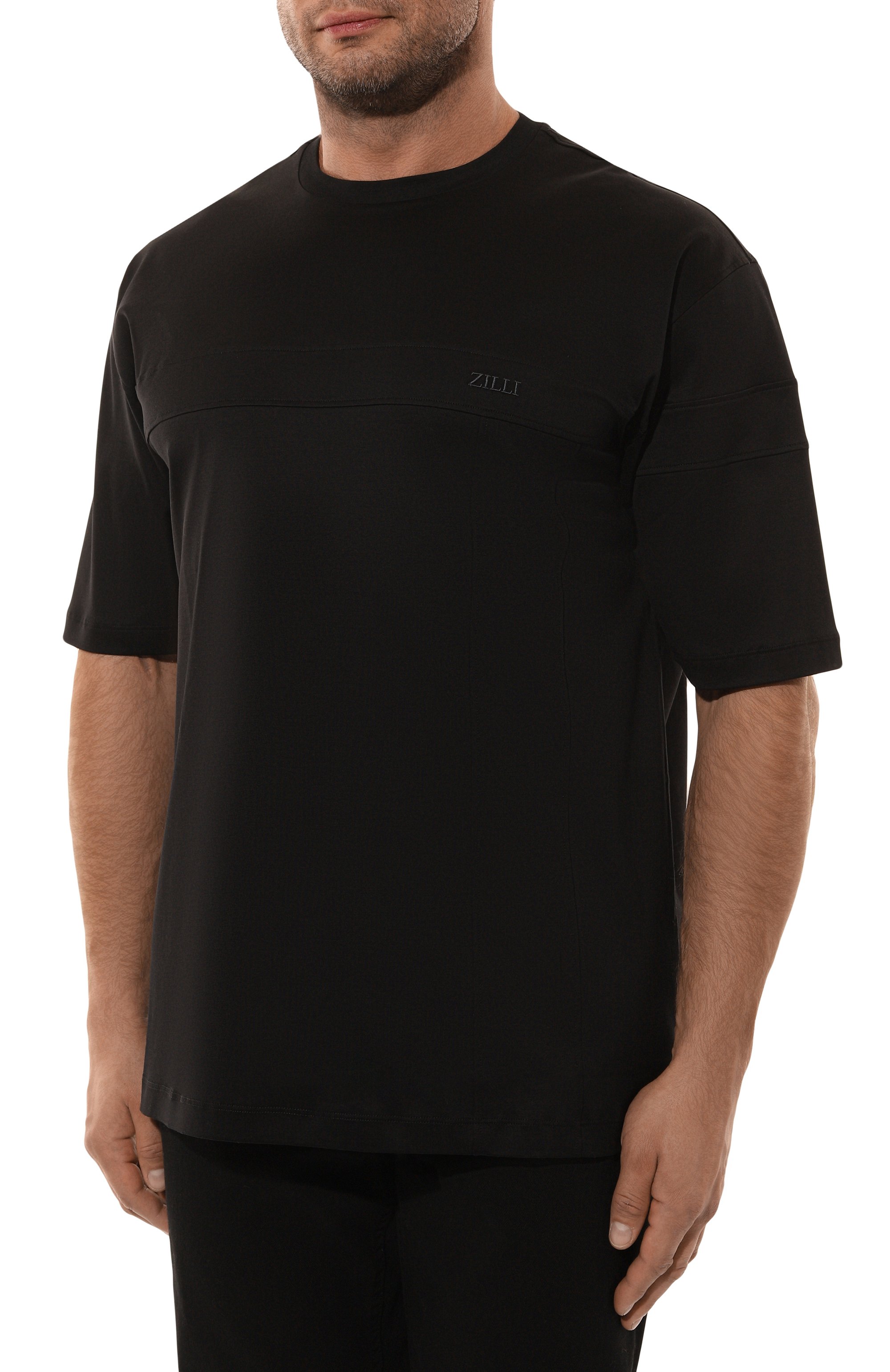 Хлопковая футболка ZILLI, арт. TSR001M0110VZI0P0/64, фото 3
