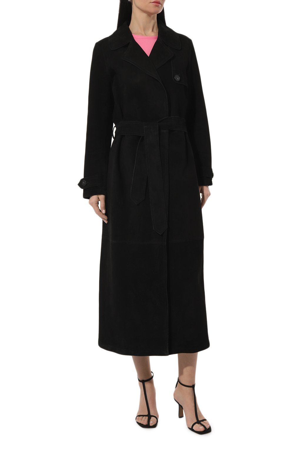 Замшевый тренч GIULIA GURMAN, арт. GG232027MD8BL, фото 3