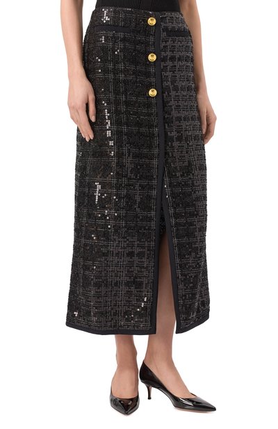 Юбка с отделкой пайетками GIAMBATTISTA VALLI, арт. 25SSPVCA2104-23LAB, фото 3