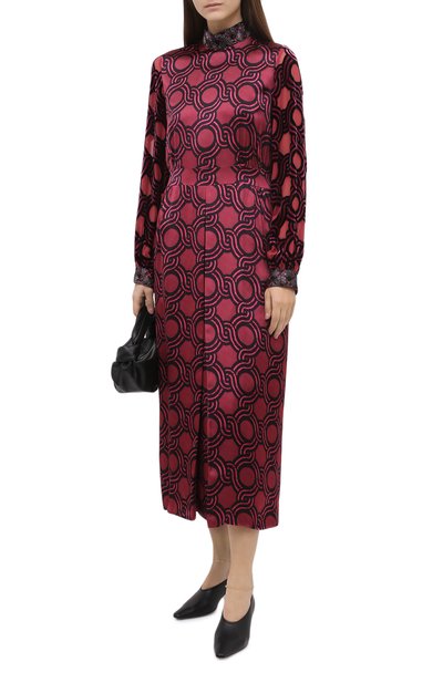 Атласное платье DRIES VAN NOTEN, арт. 202-38624-1278, фото 2
