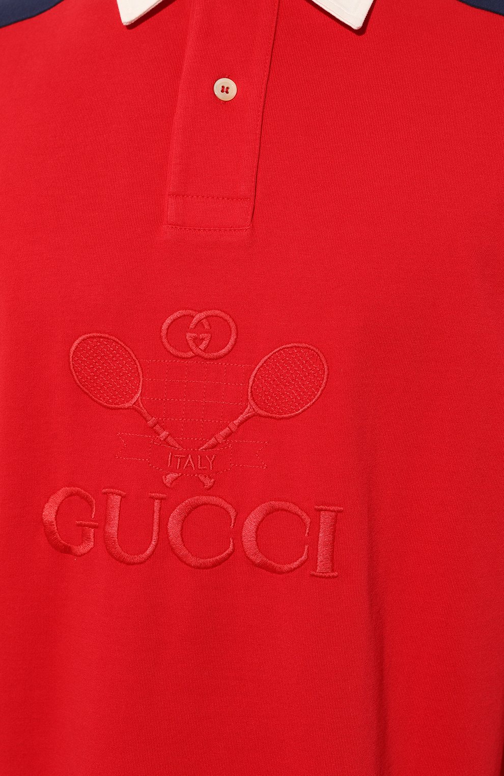 Хлопковое поло GUCCI, арт. 573260 XJA6E, фото 5