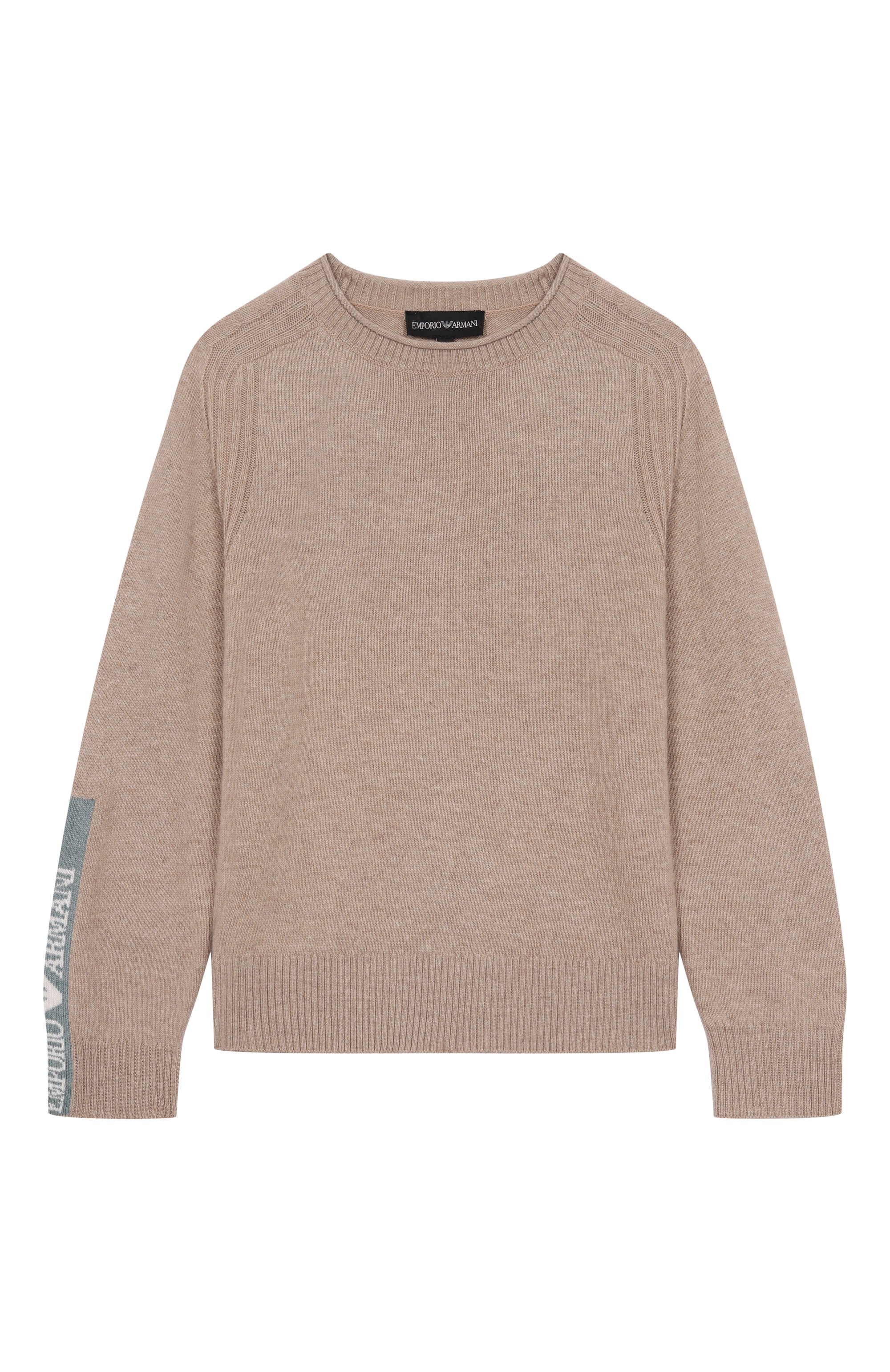 Пуловер EMPORIO ARMANI бежевого цвета по цене 18450 руб., арт. EB000647/AF17340, фото 1 Пуловер EMPORIO ARMANI, арт. EB000647/AF17340, фото 1