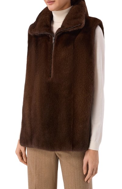 Жилет из норки MVST, арт. M012/MINK BROWN, фото 3