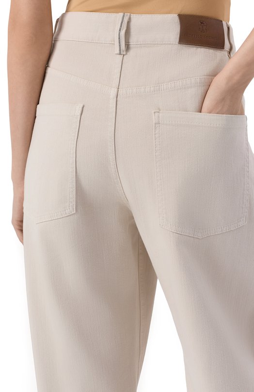 Джинсы Brunello Cucinelli MH137P4057 Кремовый  MH137P4057 Фото 5