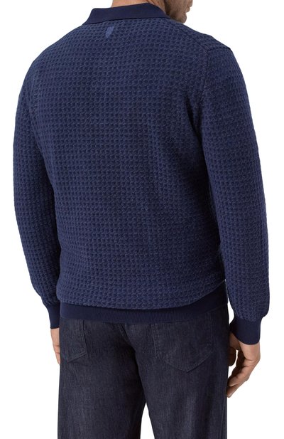 Поло из шерсти и хлопка CANALI, арт. C1149B/MK02363, фото 4