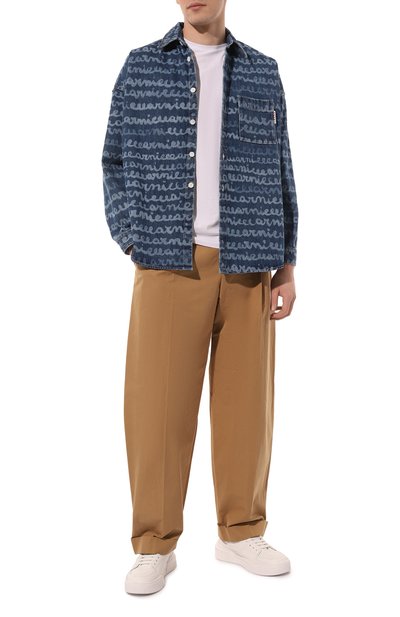 Джинсовая рубашка MARNI синего цвета по цене 92350 руб., арт. CUJU0061A0/USCU90, фото 2 Джинсовая рубашка MARNI, арт. CUJU0061A0/USCU90, фото 2