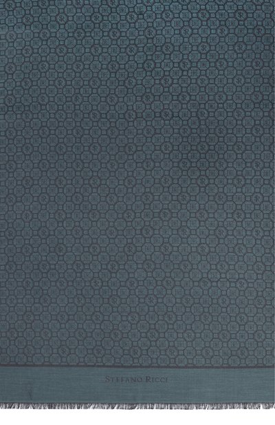 Шарф из шелка и кашемира STEFANO RICCI темно-зеленого цвета по цене 61450 руб., арт. MWA4300020/7442, фото 4 Шарф из шелка и кашемира STEFANO RICCI, арт. MWA4300020/7442, фото 4