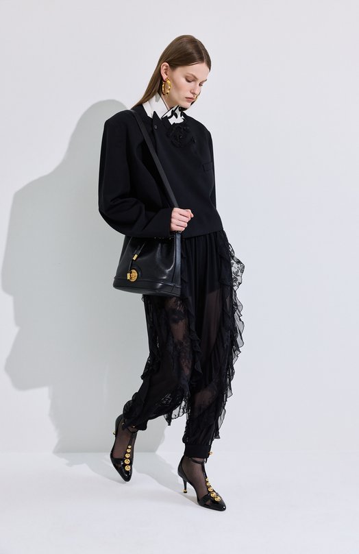 Кожаные туфли Cleia Chloé CH26S16QWC Чёрный  CH26S16QWC Фото 7