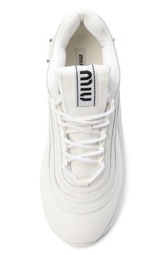Кожаные кроссовки MIU MIU, арт. 5E841C-3L4A-F0009, фото 4