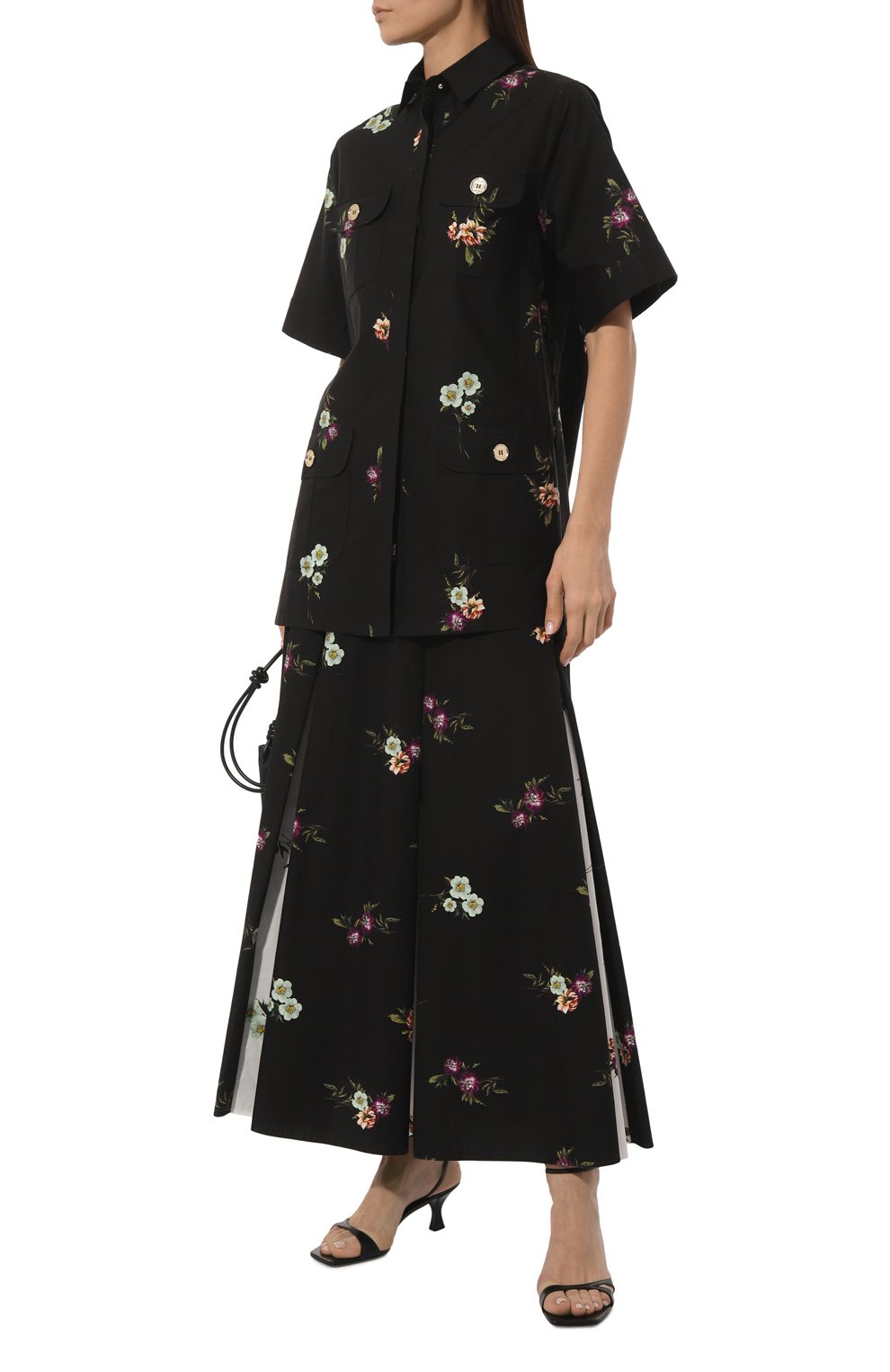 Хлопковая блузка ELIE SAAB черного цвета по цене 162000 руб., арт. SH013, фото 2 Хлопковая блузка ELIE SAAB, арт. SH013, фото 2