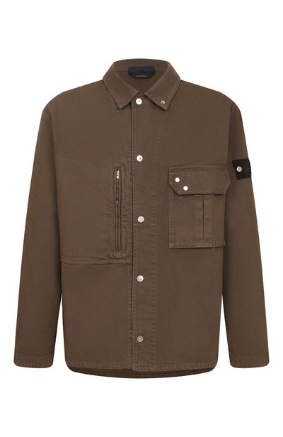 Мужская хлопковая рубашка STONE ISLAND, арт. L1S141200001/S0J24