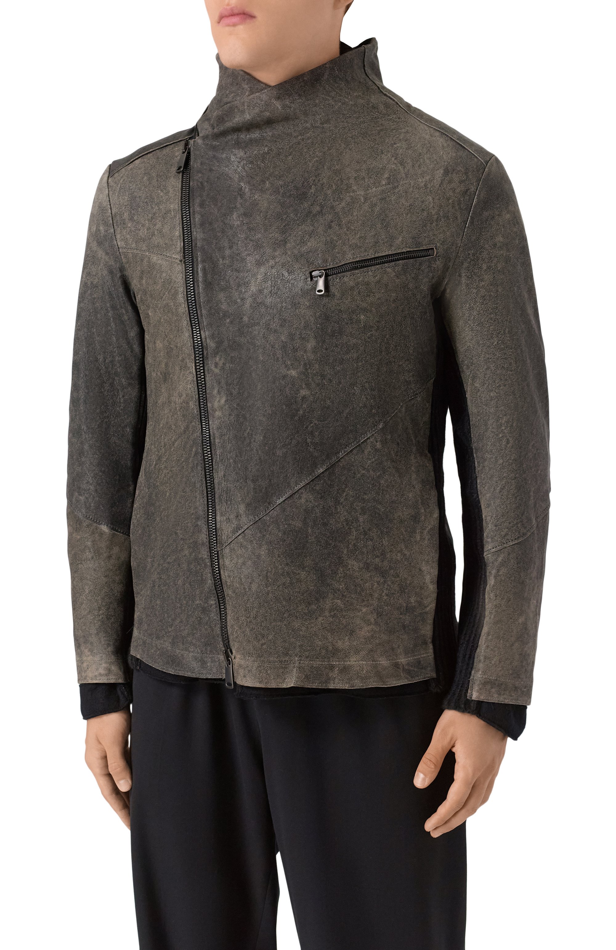 Кожаная куртка TRANSIT, арт. CFUTRBR270, фото 3