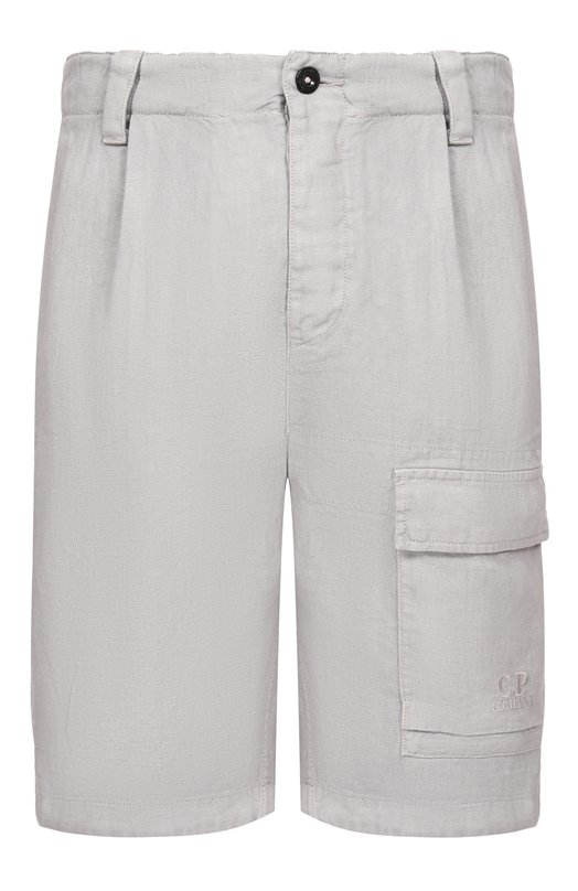 Льняные шорты C.P. Company 20CMBE250A/1103410 Серый 20CMBE250A/1103410