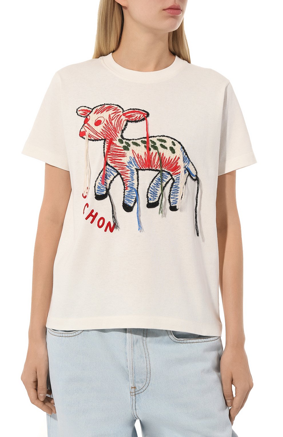 Хлопковая футболка GUCCI, арт. 580762 XJC0I, фото 3