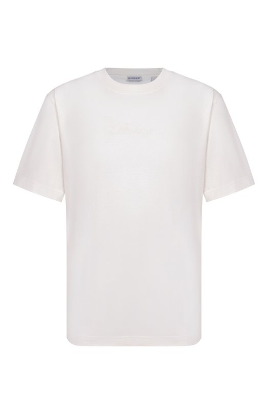 Хлопковая футболка Burberry 8119080 Белый 8119080