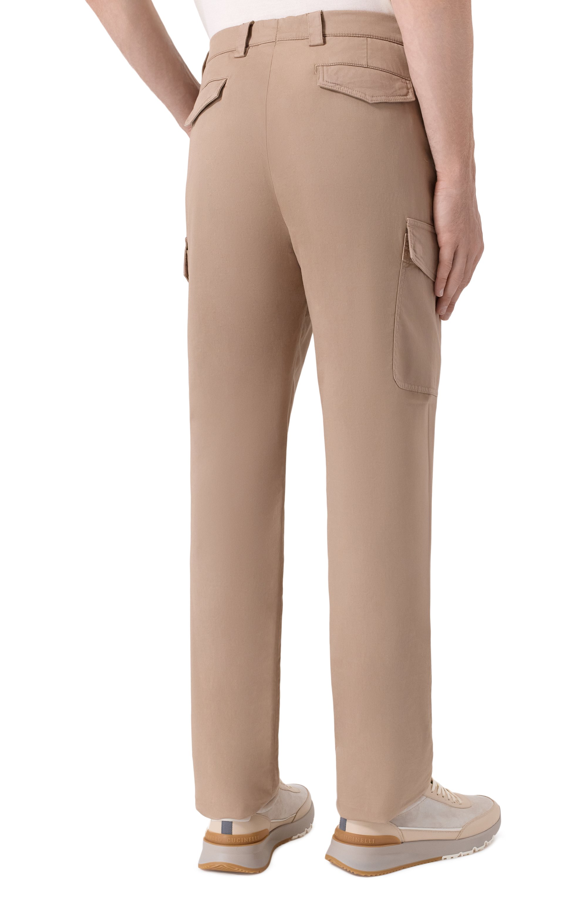 Хлопковые брюки-карго BRUNELLO CUCINELLI, арт. M289LE1890, фото 4