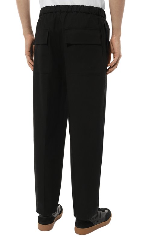 Хлопковые брюки Jil Sander J21KA0012/J45218 Чёрный  J21KA0012/J45218 Фото 4