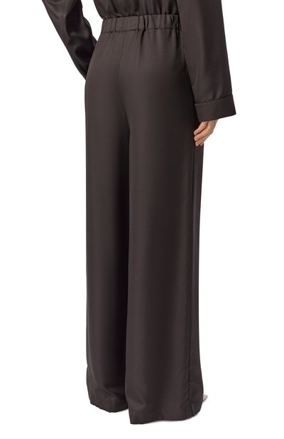 Шелковые брюки MVST темно-коричневого цвета по цене 157000 руб., арт. M26.2PW.T012/F138, фото 4 Шелковые брюки MVST, арт. M26.2PW.T012/F138, фото 4