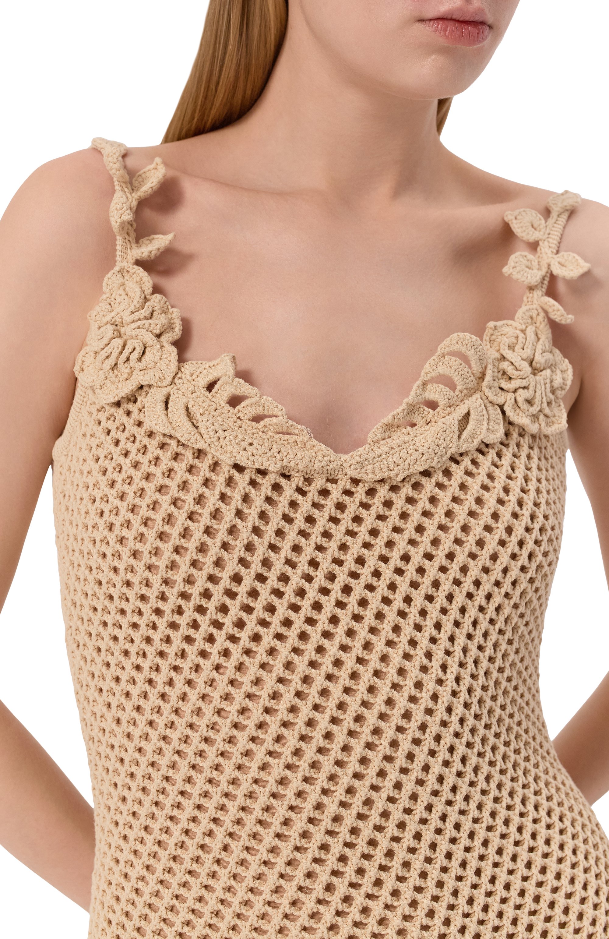 Хлопковое платье ELIE SAAB, арт. D0568ES25, фото 4