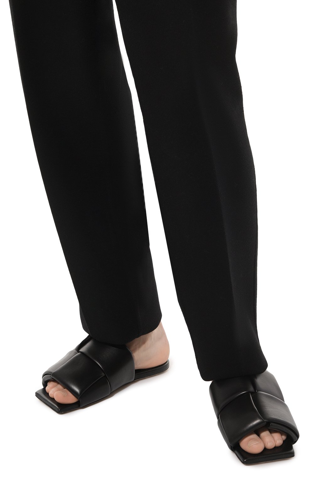 Кожаные шлепанцы BOTTEGA VENETA, арт. 741350/VBSD0, фото 3