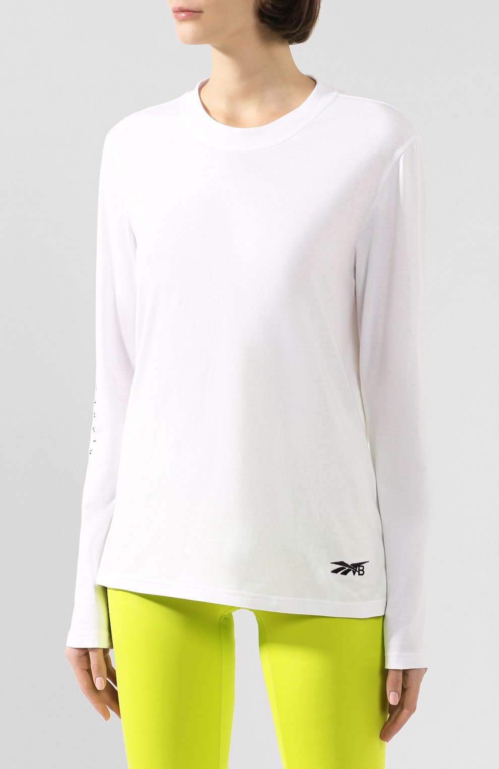Лонгслив reebok x victoria beckham REEBOK белого цвета по цене 8980 руб., арт. FM4915, фото 3 Лонгслив reebok x victoria beckham REEBOK, арт. FM4915, фото 3