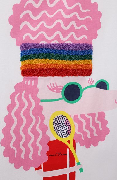 Хлопковая футболка MARC JACOBS (THE) белого цвета по цене 10700 руб., арт. W15552, фото 3 Хлопковая футболка MARC JACOBS (THE), арт. W15552, фото 3