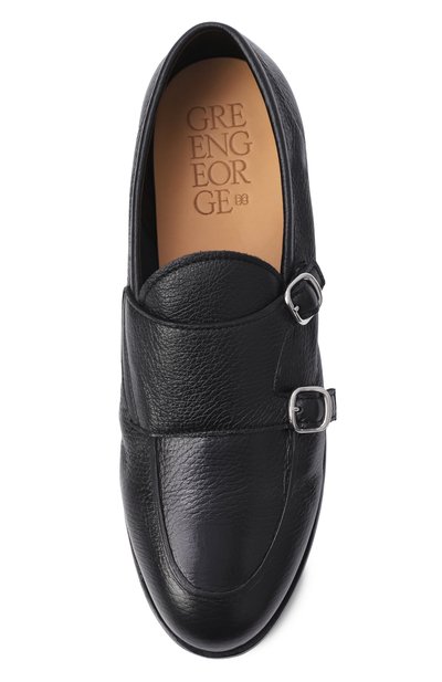 Кожаные монки GREEN GEORGE черного цвета по цене 58550 руб., арт. 1015/CERV0, фото 5 Кожаные монки GREEN GEORGE, арт. 1015/CERV0, фото 5