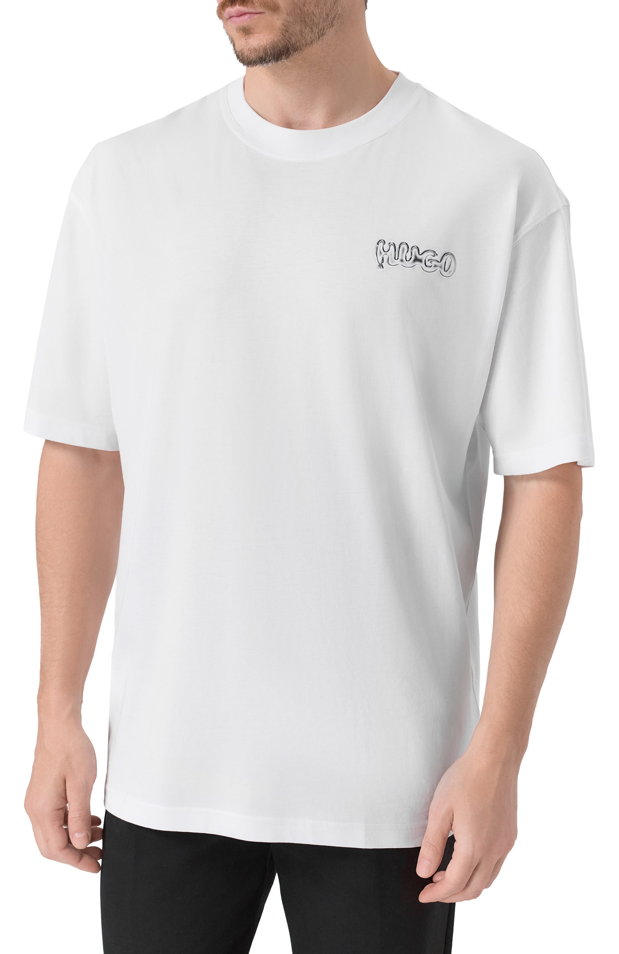Хлопковая футболка HUGO BLUE, арт. 50549769, фото 3