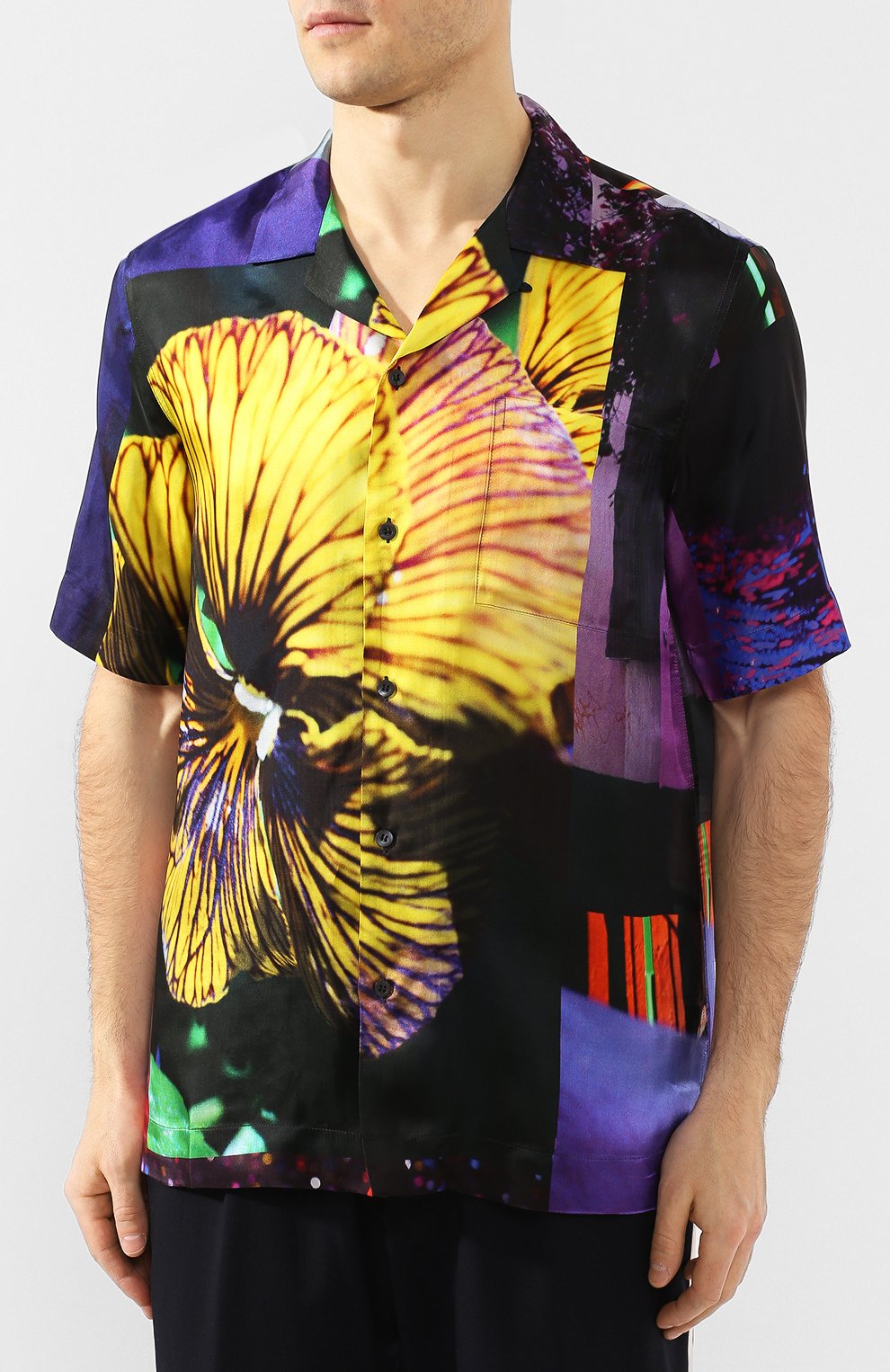 Рубашка из вискозы DRIES VAN NOTEN, арт. 201-20708-9091, фото 3