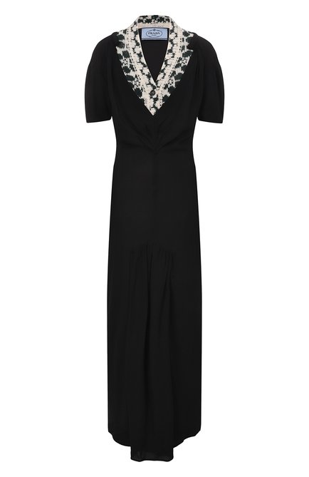 Женское комбинированное платье PRADA, арт. P3F93-1ZP0-F0EGW