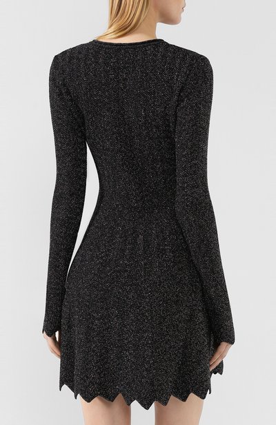 Платье из смеси шерсти и вискозы SONIA RYKIEL черного цвета по цене 98250 руб., арт. 13397413-IA, фото 4 Платье из смеси шерсти и вискозы SONIA RYKIEL, арт. 13397413-IA, фото 4