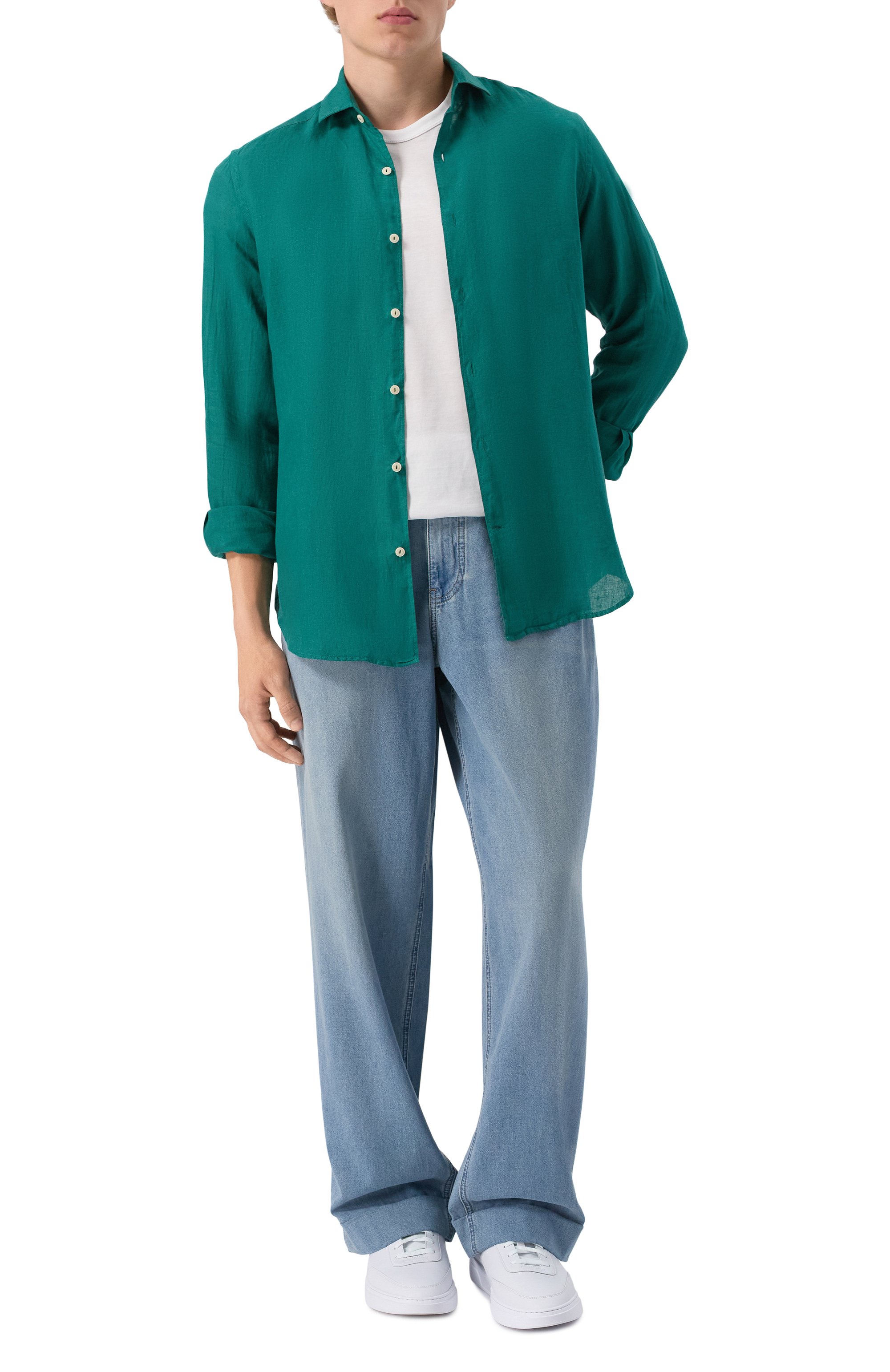 Льняная рубашка MC2 SAINT BARTH, арт. STBM PAMPL0NA/02013H, фото 2