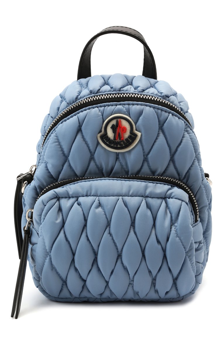 Женский рюкзак kilia small MONCLER голубого цвета, арт. H1-09B-5L000-09-M1693 | Фото 1 (Материал: Текстиль; Ремень/цепочка: На ремешке; Размер: mini; Материал сплава: Проставлено; Драгоценные камни: Проставлено; Стили: Кэжуэл)