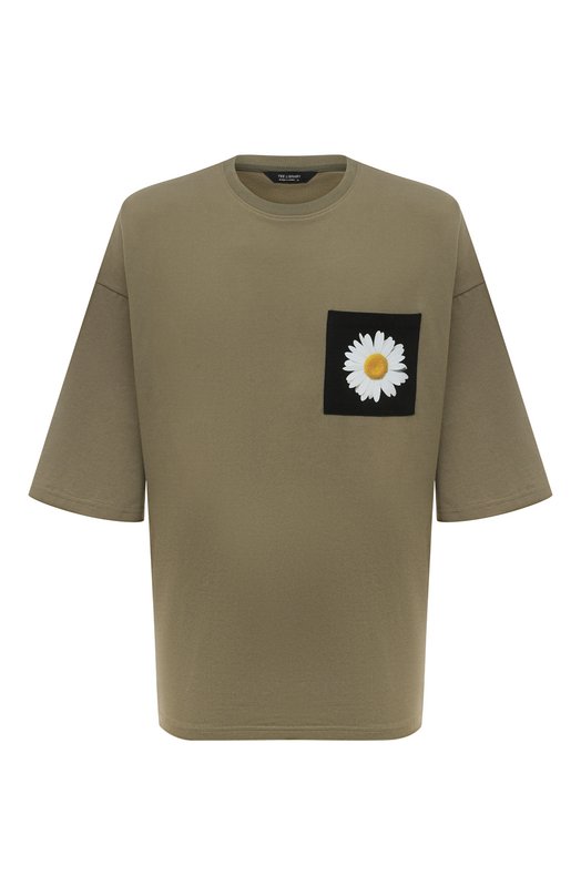 

Хлопковая футболка Tee Library, Хаки