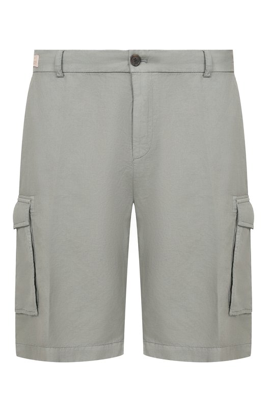 Шорты из хлопка и льна Paul&Shark 26414035 Хаки 26414035