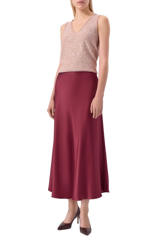 Топ с отделкой пайетками Weekend Max Mara ACAICI Розовый  ACAICI Фото 2