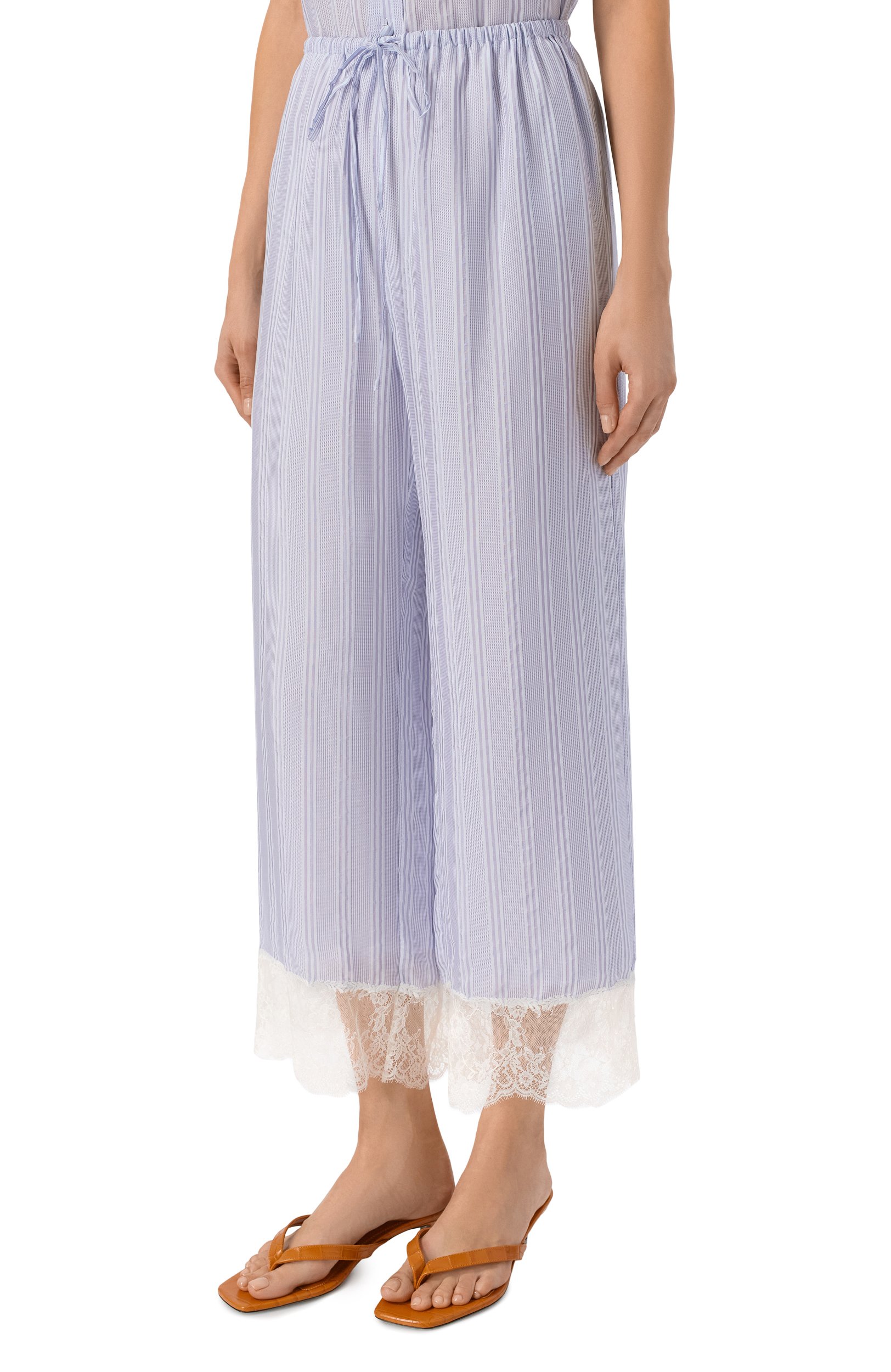 Шелковые брюки FRAME DENIM, арт. WE26WPA012/THE STRIPE LACE L0UNGE PANT, фото 3