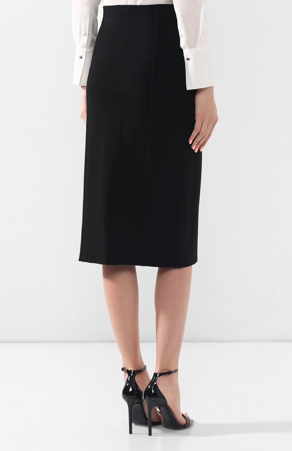 Юбка из смеси вискозы и шелка ALEXANDER MCQUEEN, арт. 571648/Q1WV0, фото 4