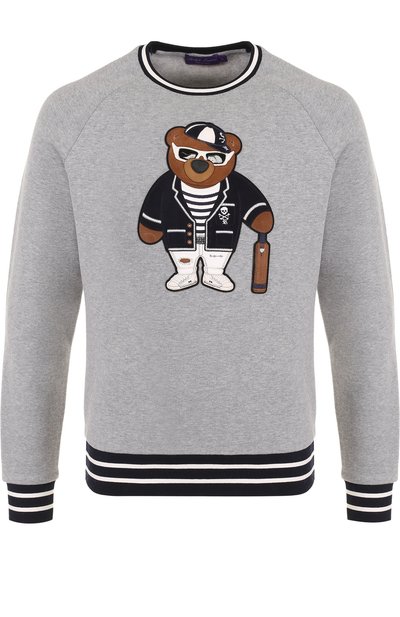 Хлопковый свитшот с аппликацией RALPH LAUREN, арт. 790682585, фото 1