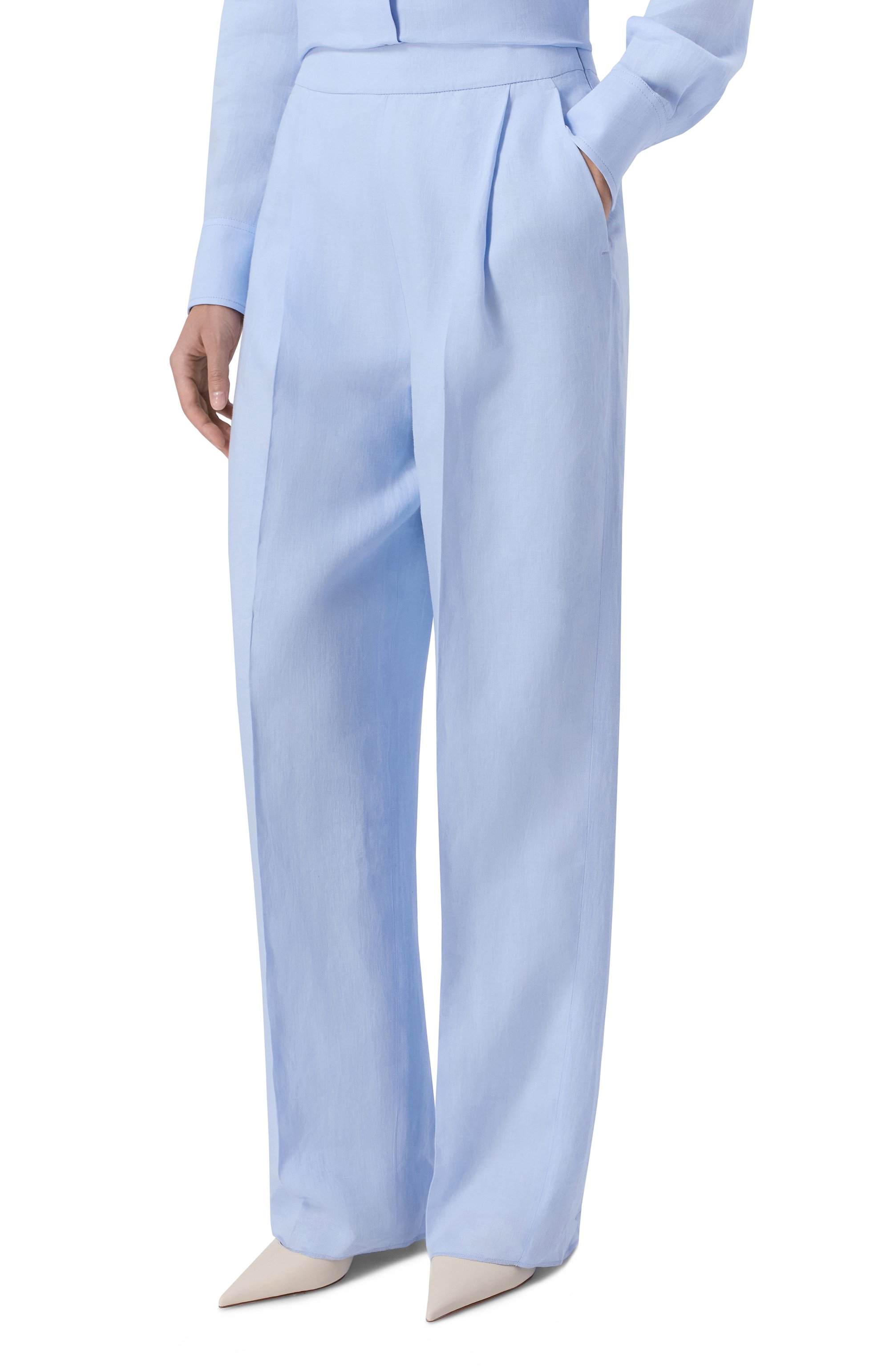 Льняные брюки AGNONA, арт. T71008E/U3049E, фото 3