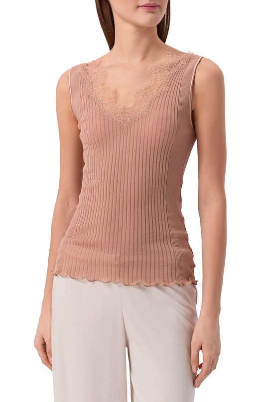 Хлопковая майка Zimmerli 207-2801 Бежевый  207-2801 Фото 3