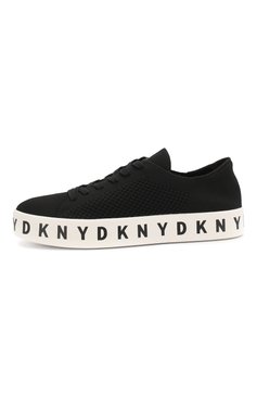 Женские текстильные кеды banson DKNY черного цвета, арт. K4891177/BLK | Фото 3 (Материал внешний: Текстиль; Подошва: Платформа; Материал внутренний: Не назначено, Текстиль; Материал сплава: Проставлено; Материал утеплителя: Без утеплителя; Драгоценные камни: Проставлено; Стили: Кэжуэл; Статус проверки: Проверена категория)