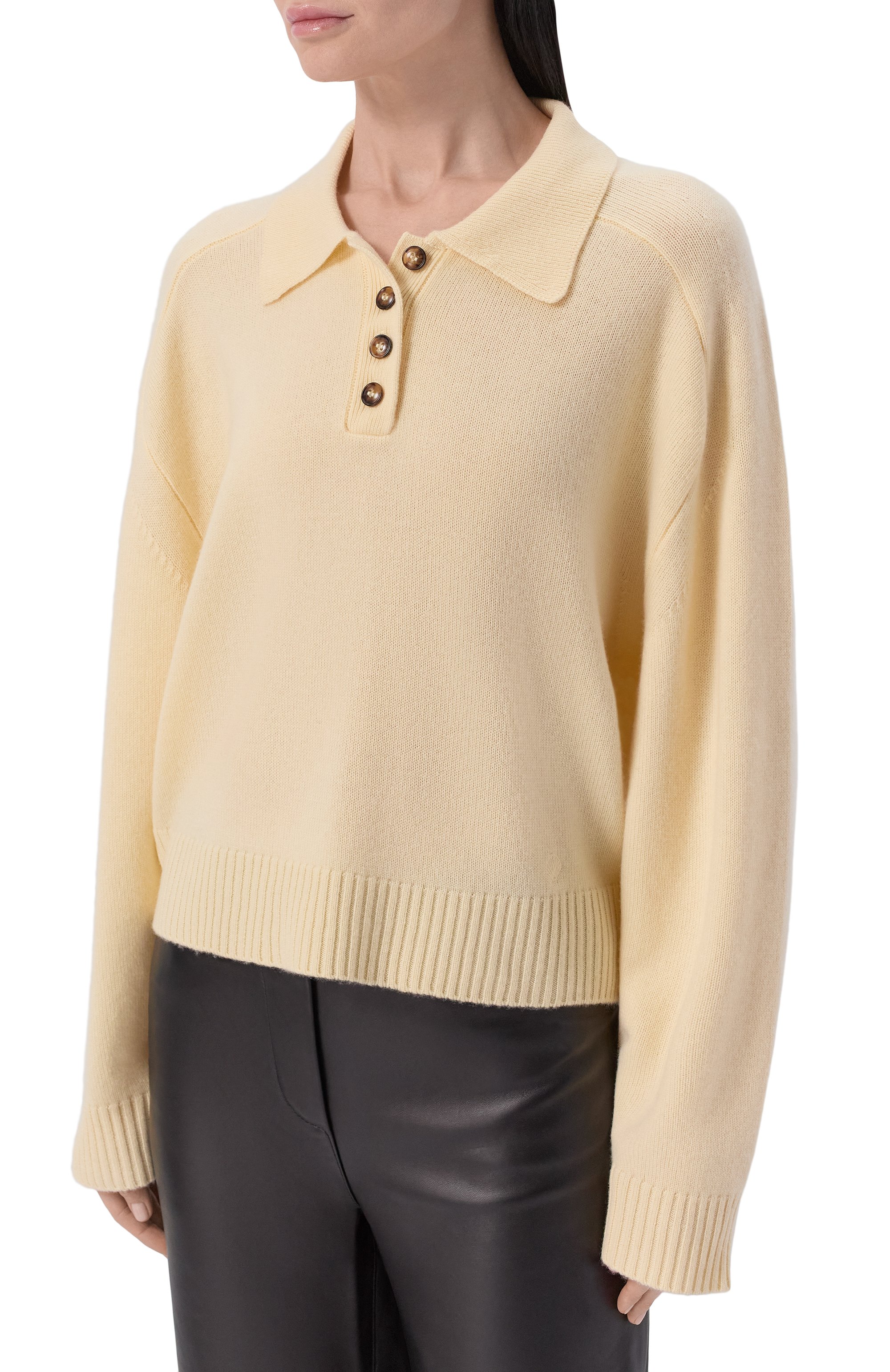 Кашемировое поло LOULOU DE SAISON, арт. H0MERE LDS, фото 3