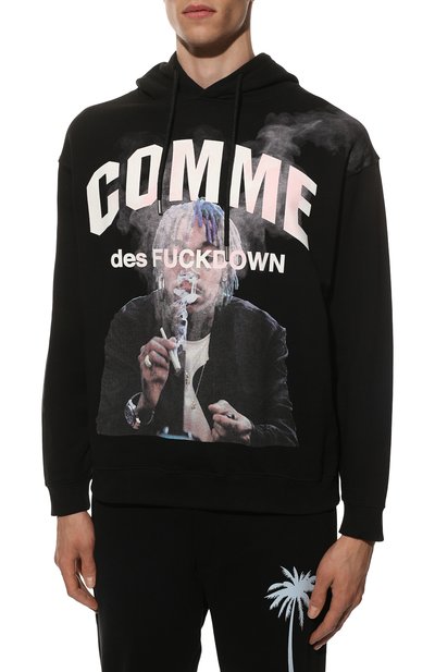 Хлопковое худи COMME DES FUCKDOWN, арт. CDFU1629SFC, фото 3